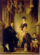 John Singer Sargent Portrait of the 9th Duke of Marlborough with his family oil